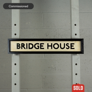 Traditional hand painted sign.