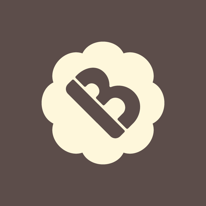 Logo Design | Symbol Design – Buddy Mugs Logo Design | Buddy Mugs Symbol Design in two colours, cream on brown.