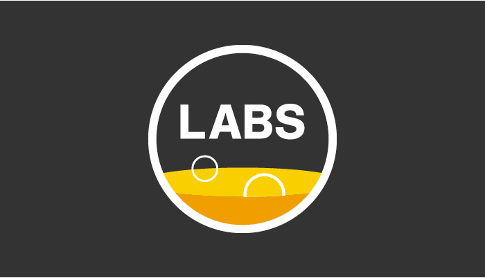 Brand Logo Design using yellow, orange, white and black colour palette.