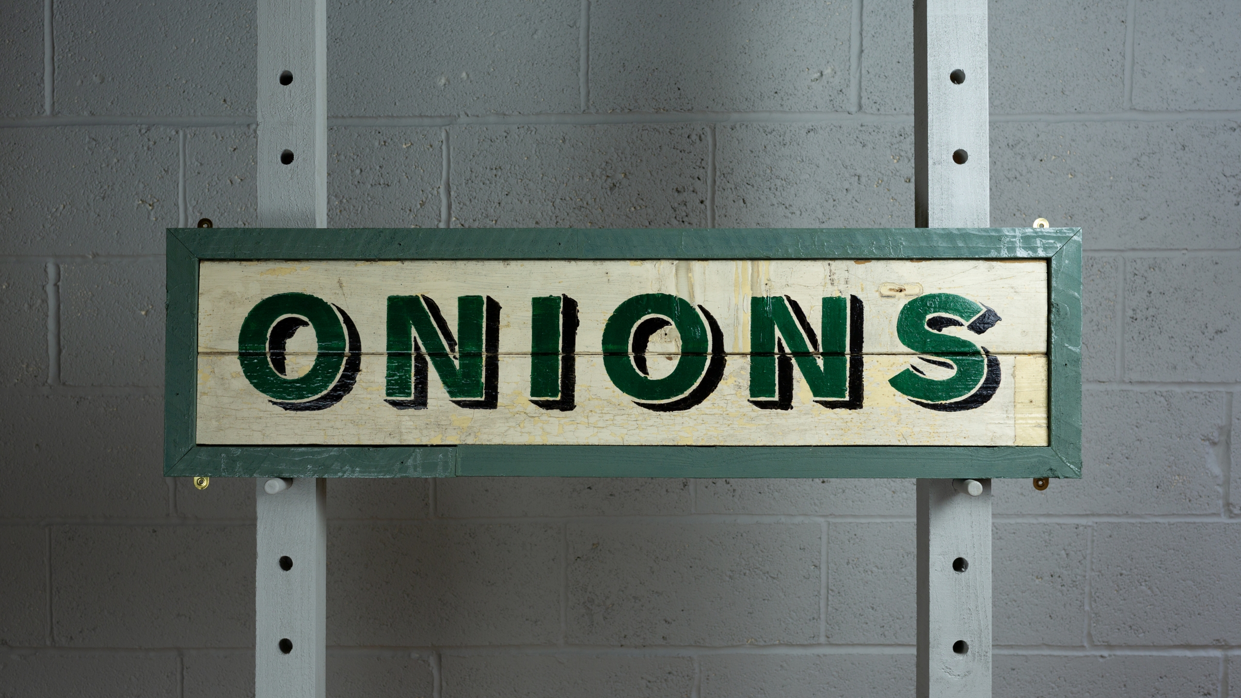 Andrew Kitchen | Design Shop | Hand Painted Sign | Onions