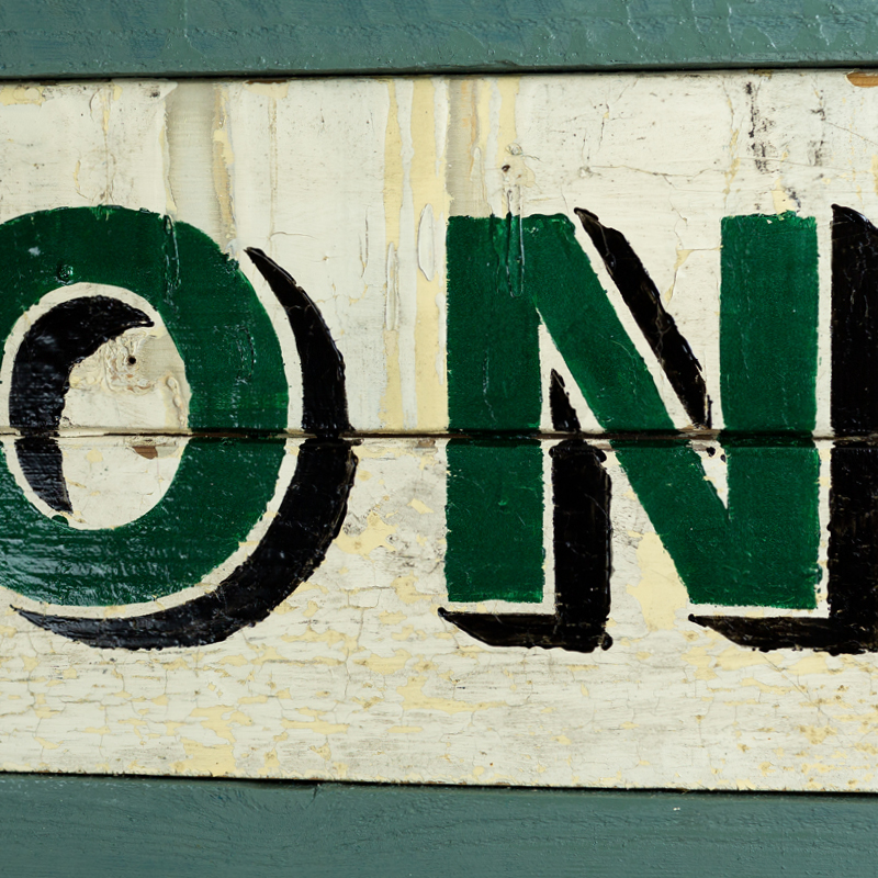 Andrew Kitchen | Design Shop | Hand Painted Sign | Onions