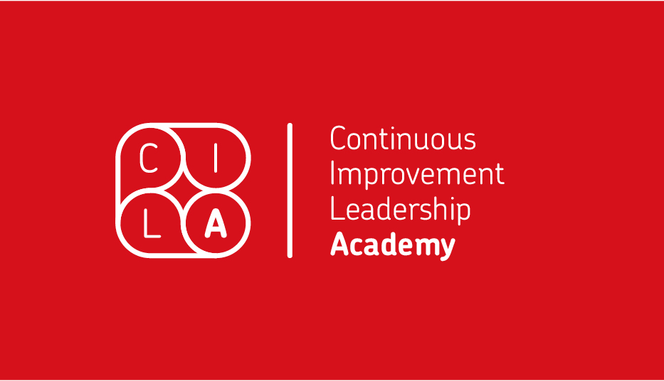 red and white logo design