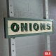 Andrew Kitchen | Design Shop | Hand Painted Sign | Onions