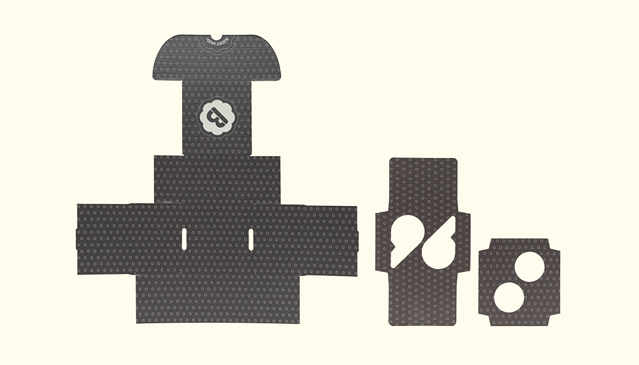 Andrew Kitchen | Packaging | Buddy Mugs | Bespoke Packaging Box | Layout