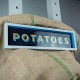 Andrew Kitchen | Design Shop | Hand Painted Sign | Potatoes | Enamel Paint