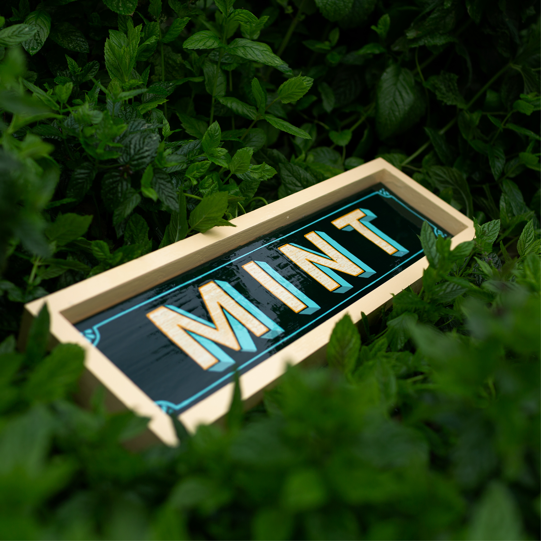 Mint Sign | Andrew Kitchen | Design Shop | Hand Painted Sign | Mint | Enamel Paint